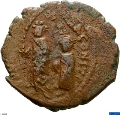 40 Nummi (Follis), Byzanz: Heraclius I.613-614 n. Chr.Kaisertum (MA/NZ)Heraclius I. (610-641)
