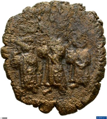 40 Nummi (Follis), Byzanz: Heraclius I.615-616 n. Chr.Kaisertum (MA/NZ)Heraclius I. (610-641)