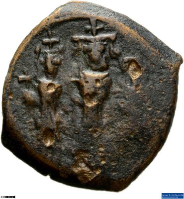 40 Nummi (Follis), Byzanz: Heraclius I.626-627 n. Chr.Kaisertum (MA/NZ)Heraclius I. (610-641)