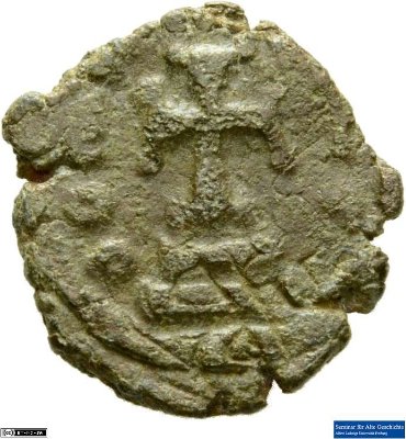 6 Nummi, Byzanz: Heraclius I.613-618 n. Chr.Kaisertum (MA/NZ)Heraclius I. (610-641)