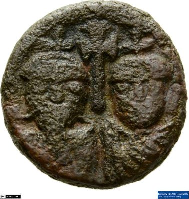 12 Nummi, Byzanz: Heraclius I.629-630 n. Chr.Kaisertum (MA/NZ)Heraclius I. (610-641)