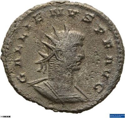 Doppeldenar, Gallienus260-268 n. Chr.Antike HerrscherprägungGallienus (um 213-268 n. Chr.)