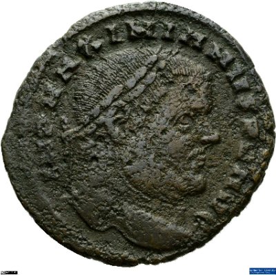 Nummus, Maximianus Herculius299-303 n. Chr.Antike HerrscherprägungMaximianus Herculius (um 250-310 n. Chr.)