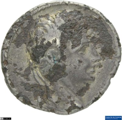 Denar (ANT), Augustus20 bis 19 v. Chr.Antike HerrscherprägungGaius Iulius Caesar (Octavianus), seit 27 v. Chr. Augustus (63 v.-14 n. Chr.)
