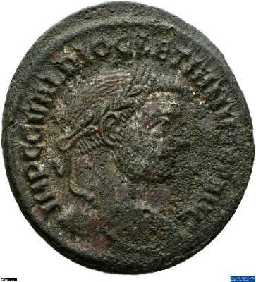 Nummus, Diocletianus294 n. Chr.Antike HerrscherprägungDiocletianus (um 245-313 n. Chr.)