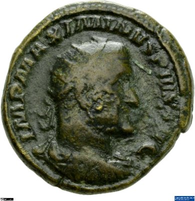 Dupondius, Maximinus Thrax235-236 n. Chr.Antike HerrscherprägungMaximinus Thrax (um 172-238 n. Chr.)