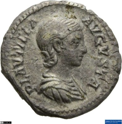 Denar (ANT), Plautilla202-205 n. Chr.Antike HerrscherprägungCaracalla (Marcus Aurelius Antoninus) (188-217 n. Chr.)