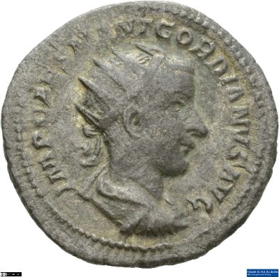 Doppeldenar, Gordianus III.240 n. Chr.Antike HerrscherprägungGordianus III. (um 225-244 n. Chr.)