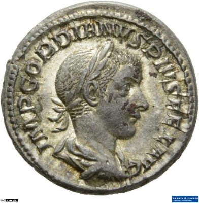 Denar (ANT), Gordianus III.241-243 n. Chr.Antike HerrscherprägungGordianus III. (um 225-244 n. Chr.)