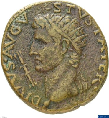 As, Divus Augustus15-16 n. Chr.Antike HerrscherprägungTiberius (42 v.-37 n. Chr.)