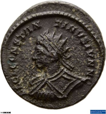Nummus, Constantinus II.320 n. Chr.Antike HerrscherprägungConstantinus I. (um 270/288-337 n. Chr.)