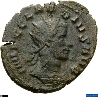 Doppeldenar, Claudius Gothicus268-270 n. Chr.Antike HerrscherprägungClaudius Gothicus (um 214-270 n. Chr.)