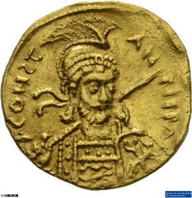 Solidus, Byzanz: Constantinus IV.681-685 n. Chr.Kaisertum (MA/NZ)Constantinus IV. (668-685)