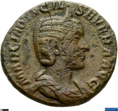 As, Otacilia Severa244-249 n. Chr.Antike HerrscherprägungPhilippus I. (um 204-249 n. Chr.)
