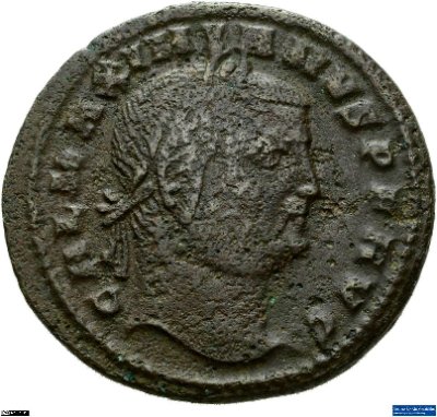 Nummus, Galerius Maximianus311 n. Chr.Antike HerrscherprägungGalerius Maximianus (um 250-311 n. Chr.)