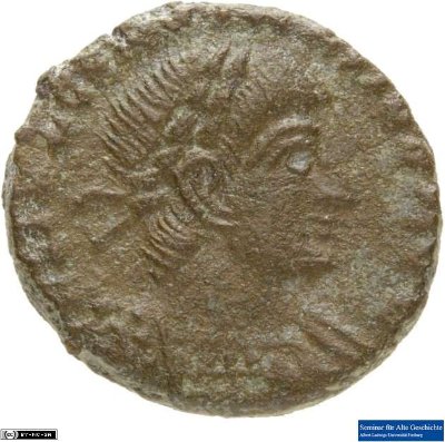 Nummus, Constantius II.337-340 n. Chr.Antike HerrscherprägungConstantius II. (317-361 n. Chr.)
