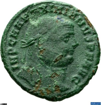 Nummus, Maximianus Herculius300 n. Chr.Antike HerrscherprägungMaximianus Herculius (um 250-310 n. Chr.)