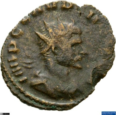 Doppeldenar, Claudius Gothicus268-270 n. Chr.Antike HerrscherprägungClaudius Gothicus (um 214-270 n. Chr.)
