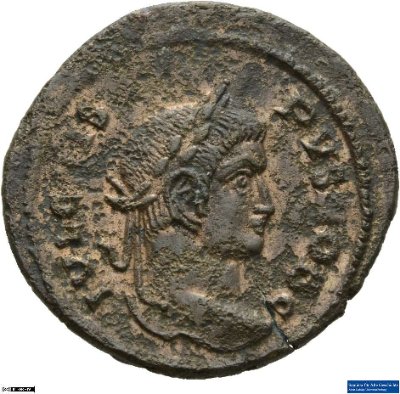 Nummus, Crispus323-324 n. Chr.Antike HerrscherprägungConstantinus I. (um 270/288-337 n. Chr.)