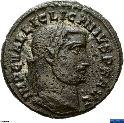 Nummus, Licinius I.308-310 n.Chr.Antike HerrscherprägungLicinius I. (um 265-325 n. Chr.)