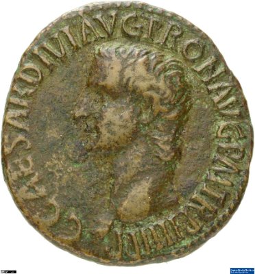 As, Caligula40-41 n. Chr.Antike HerrscherprägungCaligula (Gaius Caesar Germanicus) (12-41 n. Chr.)
