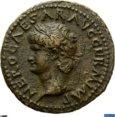 As, Nero64-68 n. Chr.Antike HerrscherprägungNero (37-68 n. Chr.)