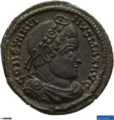 Nummus, Constantinus I.330-331 n. Chr.Antike HerrscherprägungConstantinus I. (um 270/288-337 n. Chr.)