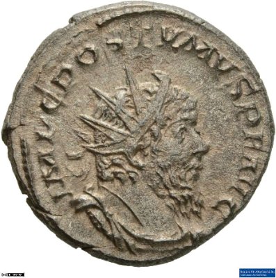 Doppeldenar, Postumus260-269 n. Chr..Antike HerrscherprägungPostumus