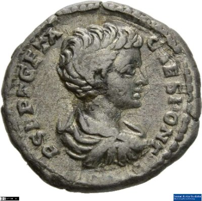 Denar (ANT), Geta202-202 n. Chr.Antike HerrscherprägungGeta (189-211 n. Chr.), Septimius Severus (146-211 n. Chr.)