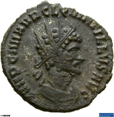 Doppeldenar, Quintillus270 n. Chr.Antike HerrscherprägungQuintillus