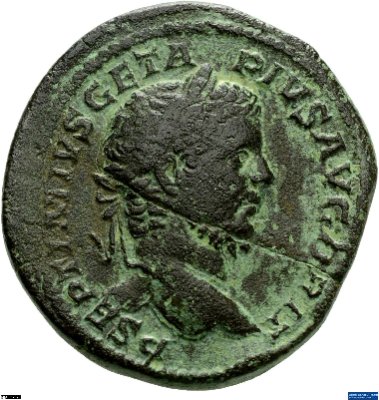 Sesterz, Geta211 n. Chr.Antike HerrscherprägungGeta (189-211 n. Chr.)