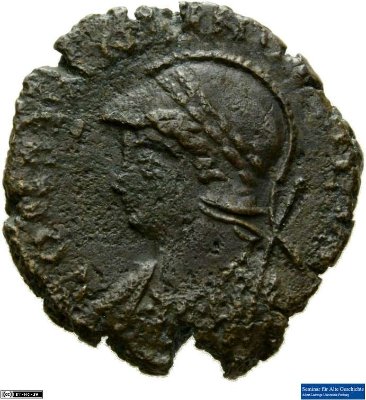 Nummus, Constantinopolis337-340 n. Chr.Antike HerrscherprägungConstans (320-350 n. Chr.)