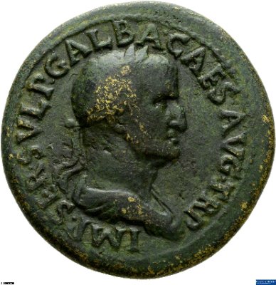 Sesterz, Galba68-69 n. Chr.Antike HerrscherprägungGalba (3 v.-69 n. Chr.)