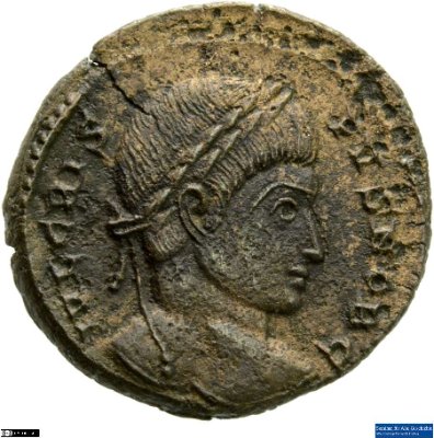 Nummus, Crispus323-324 n. Chr.Antike HerrscherprägungConstantinus I. (um 270/288-337 n. Chr.)