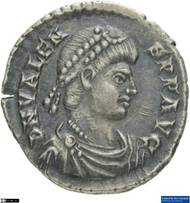 Siliqua, Valens367-375 n. Chr.Antike HerrscherprägungValens (um 328-09.08.378 n. Chr.)