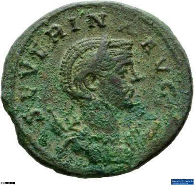Doppeldenar, Severina270-275 n. Chr.Antike HerrscherprägungAurelianus (ca. 214-275 n. Chr.)