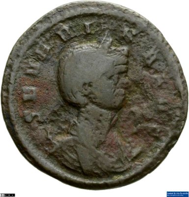 Doppeldenar, Severina270-275 n. Chr.Antike HerrscherprägungAurelianus (ca. 214-275 n. Chr.)
