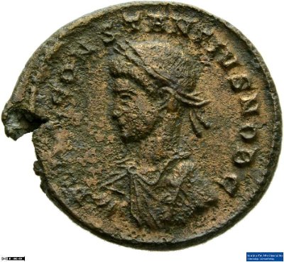 Nummus, Constantius II.324-325 n. Chr.Antike HerrscherprägungConstantinus I. (um 270/288-337 n. Chr.)
