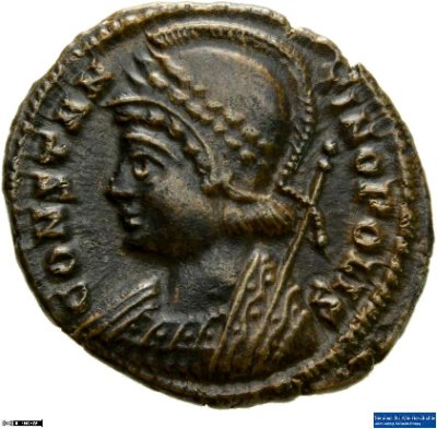 Nummus, Constantinopolis332-333 n. Chr.Antike HerrscherprägungConstantinus I. (um 270/288-337 n. Chr.)