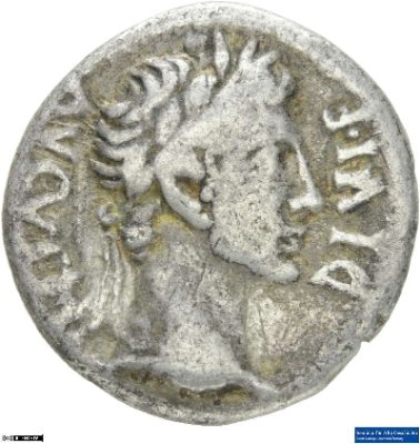 Denar (ANT), Augustus9-8 v. Chr.Antike HerrscherprägungGaius Iulius Caesar (Octavianus), seit 27 v. Chr. Augustus (63 v.-14 n. Chr.)