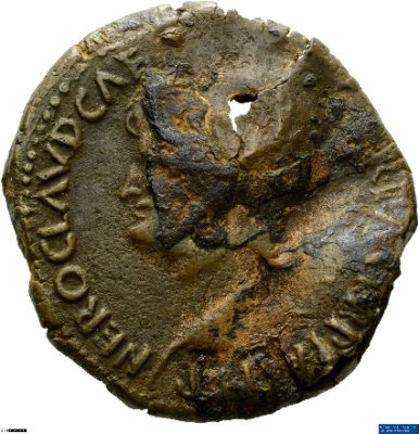 As, Nero64-67 n. Chr.Antike HerrscherprägungNero (37-68 n. Chr.)