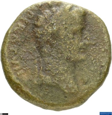 As, Tiberiusab 12 n. Chr.Antike HerrscherprägungGaius Iulius Caesar (Octavianus), seit 27 v. Chr. Augustus (63 v.-14 n. Chr.)