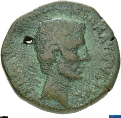 As, Augustusca. 16 v. Chr.Antike HerrscherprägungGaius Iulius Caesar (Octavianus), seit 27 v. Chr. Augustus (63 v.-14 n. Chr.)