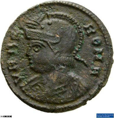 Nummus, Urbs Roma333-334 n. Chr.Antike HerrscherprägungConstantinus I. (um 270/288-337 n. Chr.)