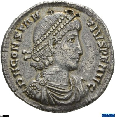 Miliarense (leicht), Constantius II.351-355 n. Chr.Antike HerrscherprägungConstantius II. (317-361 n. Chr.)