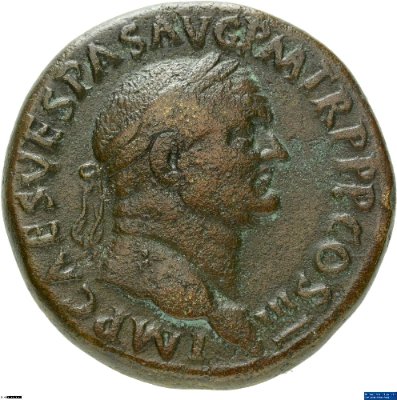Sesterz, Vespasianus71 n. Chr.Antike HerrscherprägungVespasianus (9-79 n. Chr.)