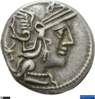 Denar (ANT), Römische Republik: Q. (Marcius) Philippus129 v. Chr.Stadt