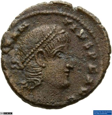 Nummus, Constantius II.345 - 347 n. Chr.Antike HerrscherprägungConstantius II. (317-361 n. Chr.)