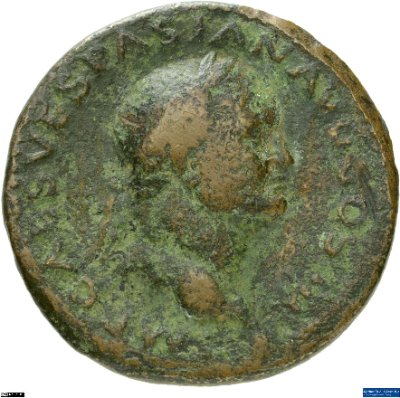 Dupondius, Vespasianus71 n. Chr.Antike HerrscherprägungVespasianus (9-79 n. Chr.)