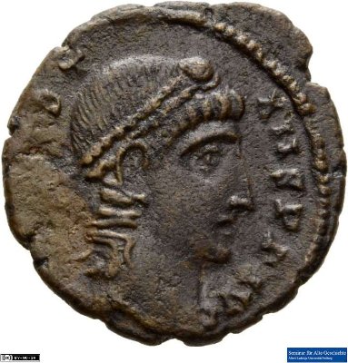 Nummus, Constans347-348 n. Chr.Antike HerrscherprägungConstans (320-350 n. Chr.)